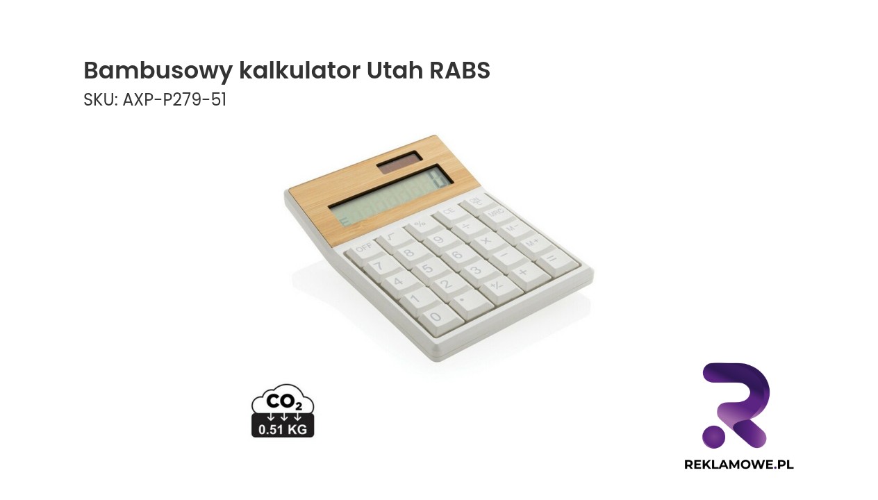 Ekologiczny bambusowy kalkulator Utah RABS