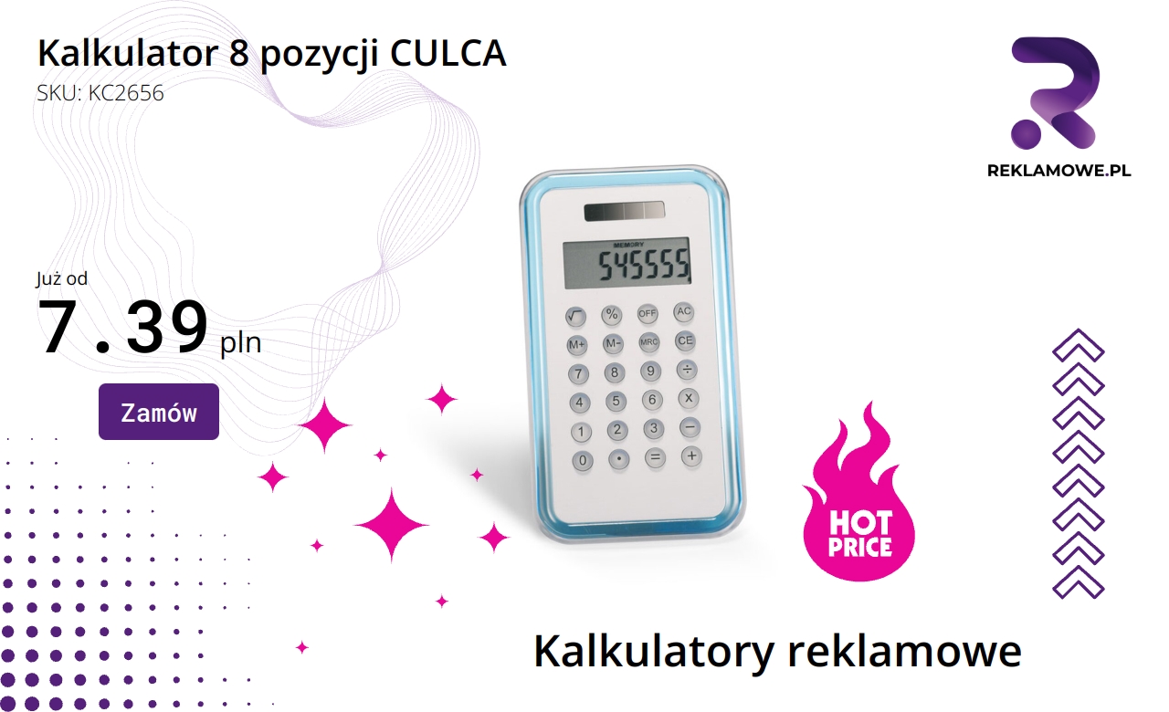 Kalkulator 8 pozycji marki CULCA