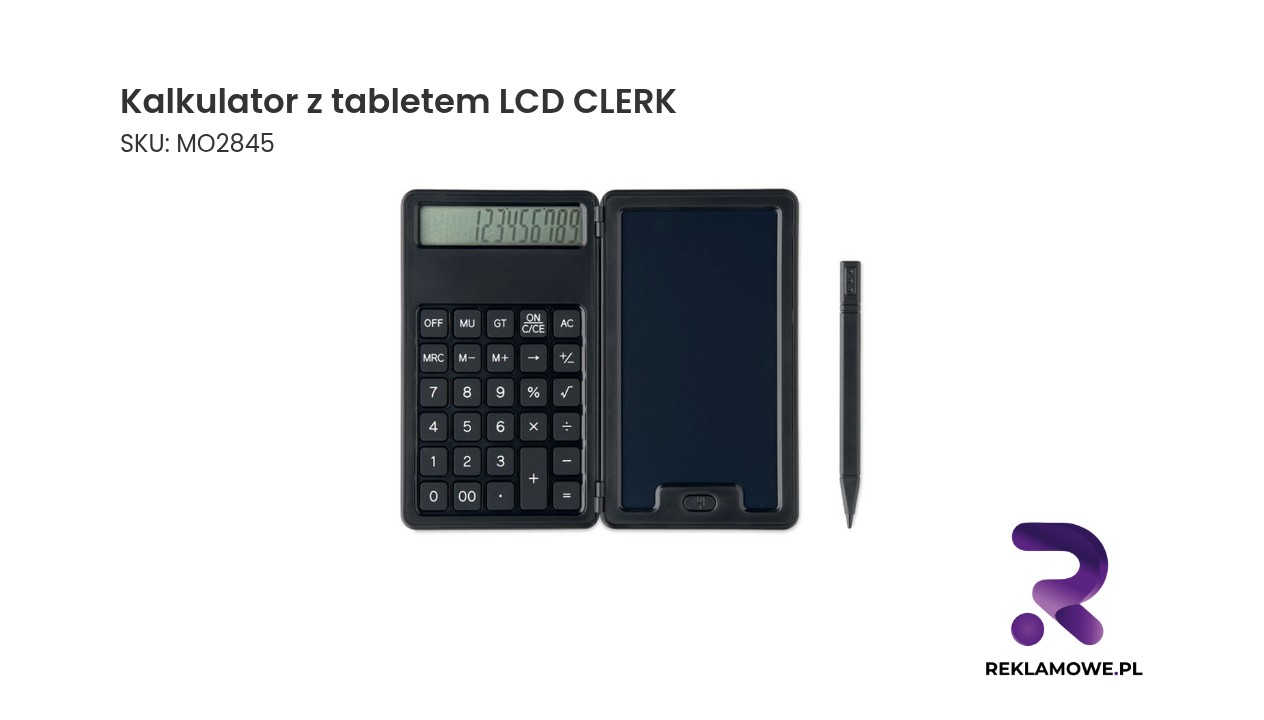 Kalkulator z tabletem LCD CLERK Kalkulator z tabletem LCD CLERK