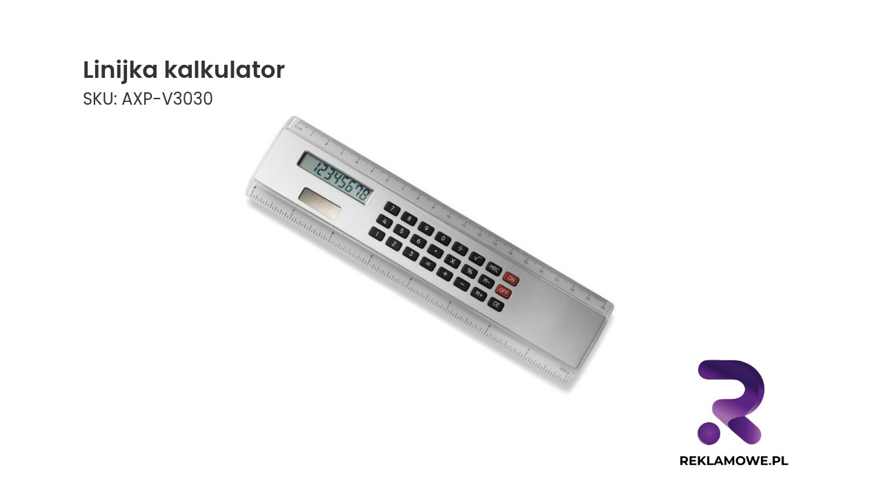 linijka z wbudowanym kalkulatorem